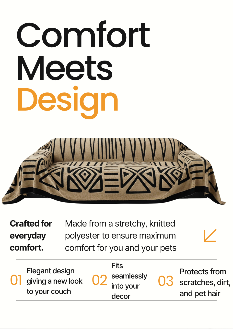 Bohemian Style Sofa Cover