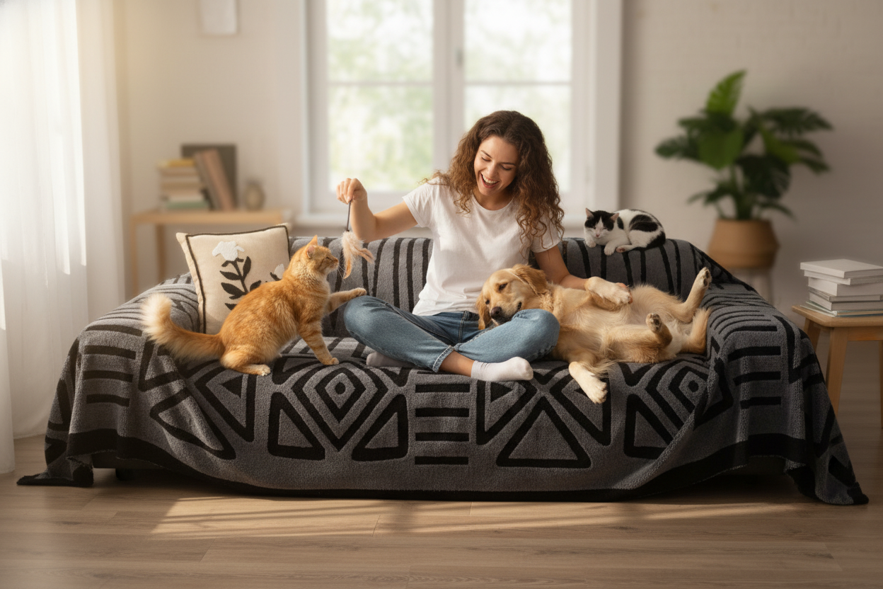 Bohemian Style Sofa Cover