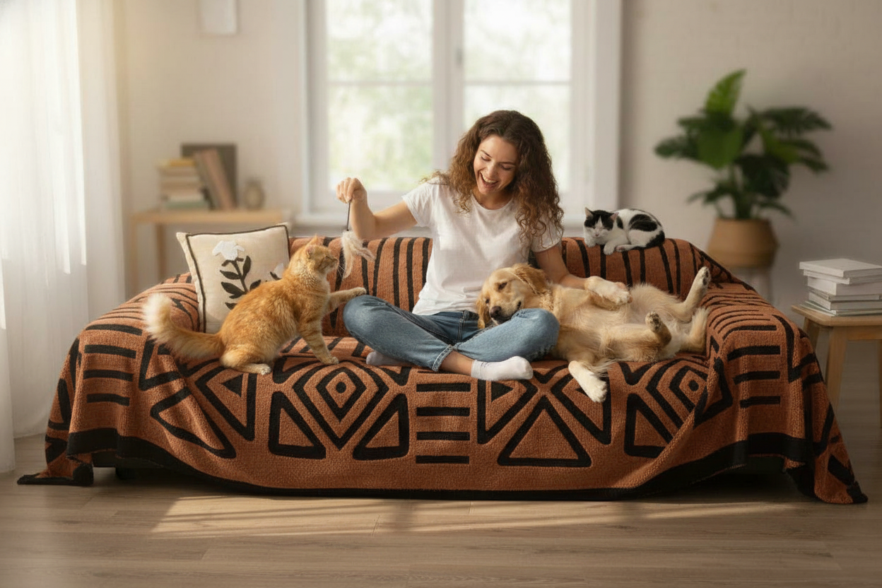 Bohemian Style Sofa Cover