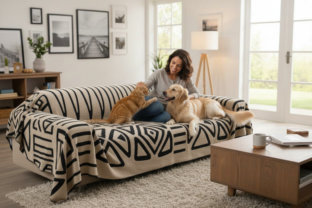 Bohemian Style Sofa Cover