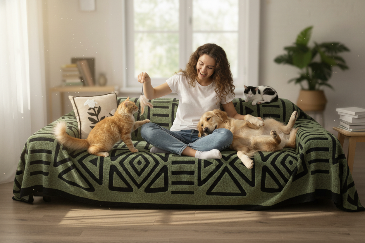 Bohemian Style Sofa Cover